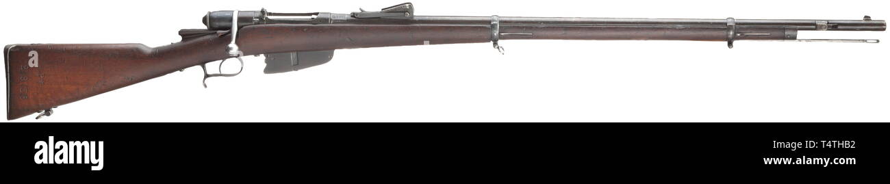 Les armes de service, de l'Italie, de fusil modèle 1870/87/16 (Vetterli), calibre 6,5 x 52, numéro P-Clearance-Info Additional-Rights2836,-Not-Available Banque D'Images