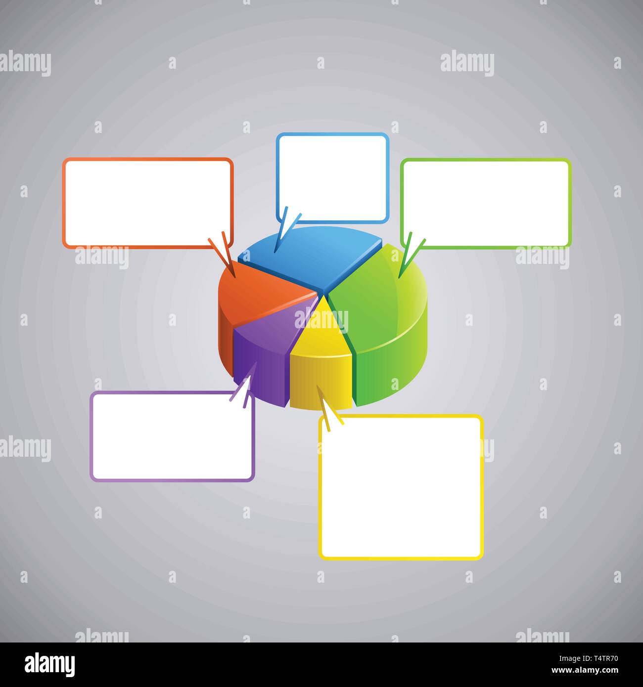 Matrice Ronde Schema Diagramme rond Banque d'images vectorielles - Alamy