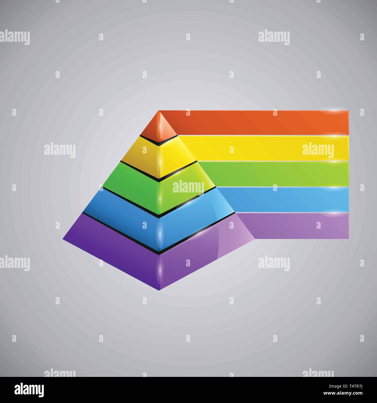 Estructura piramidal Banque d'images vectorielles - Alamy