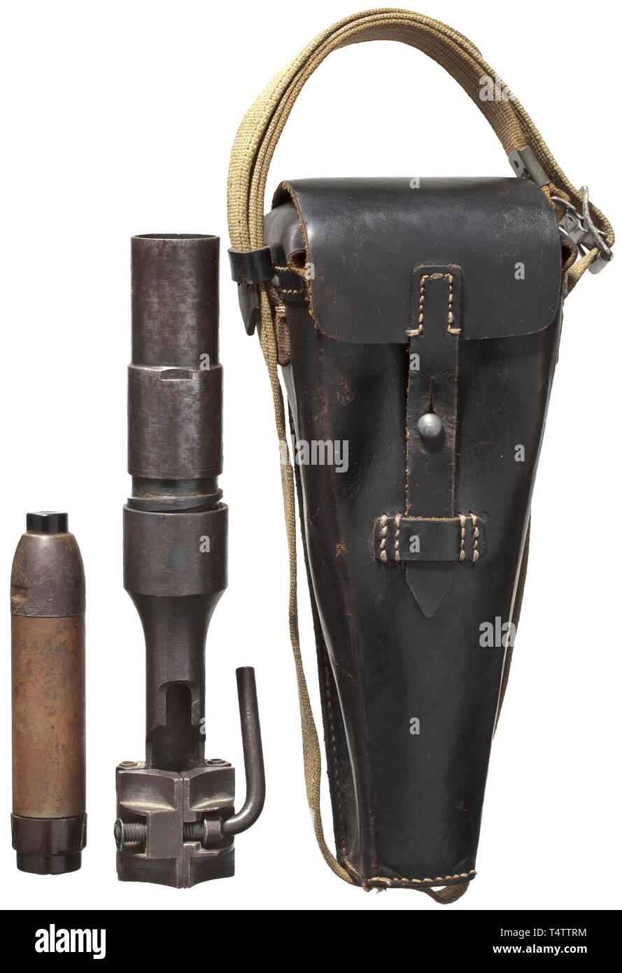 Les armes de service, de l'Allemagne jusqu'en 1945, le fusil lance-grenades de 42 K 98 K, carabine avec sac et granade, Editorial-Use-seulement Banque D'Images