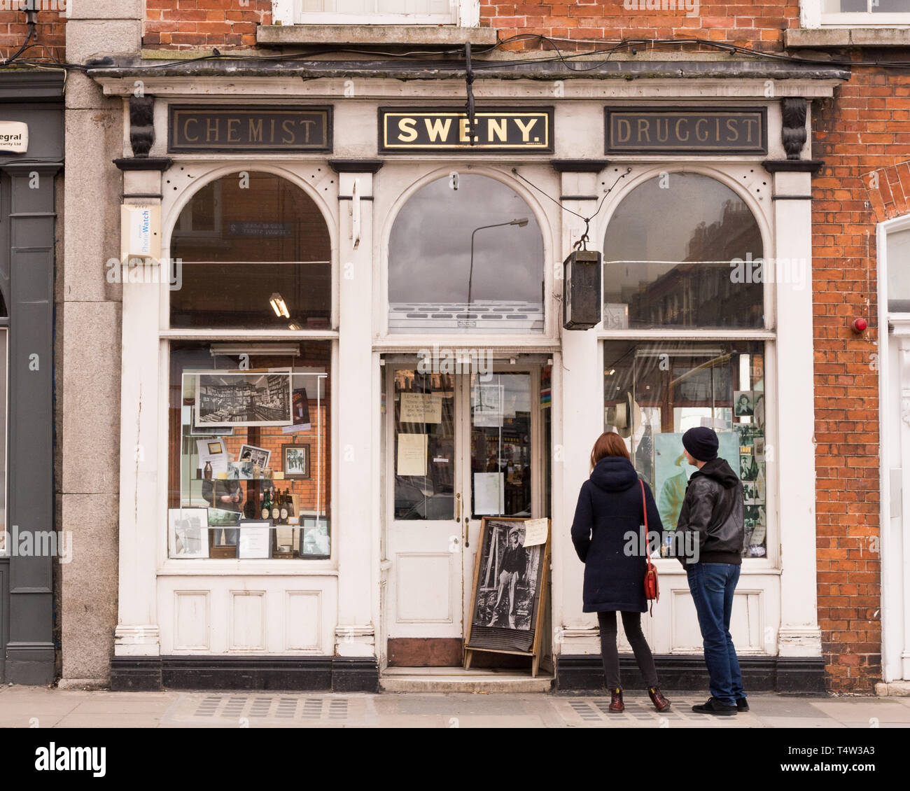 L'Sweny - la pharmacie de Dublin - maintenant un musée - En vedette dans James Joyce's Ulysses Banque D'Images