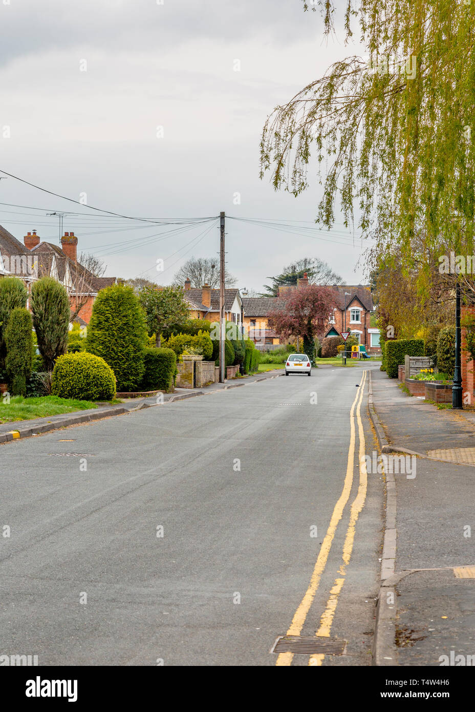 Seggs Lane, Alcester Street view. Banque D'Images
