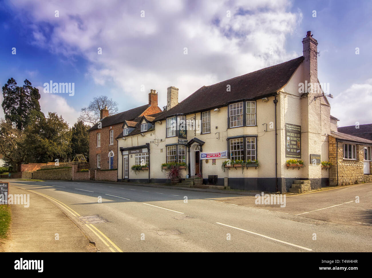 Oag Royal pub/restaurant à Bredon village. Banque D'Images