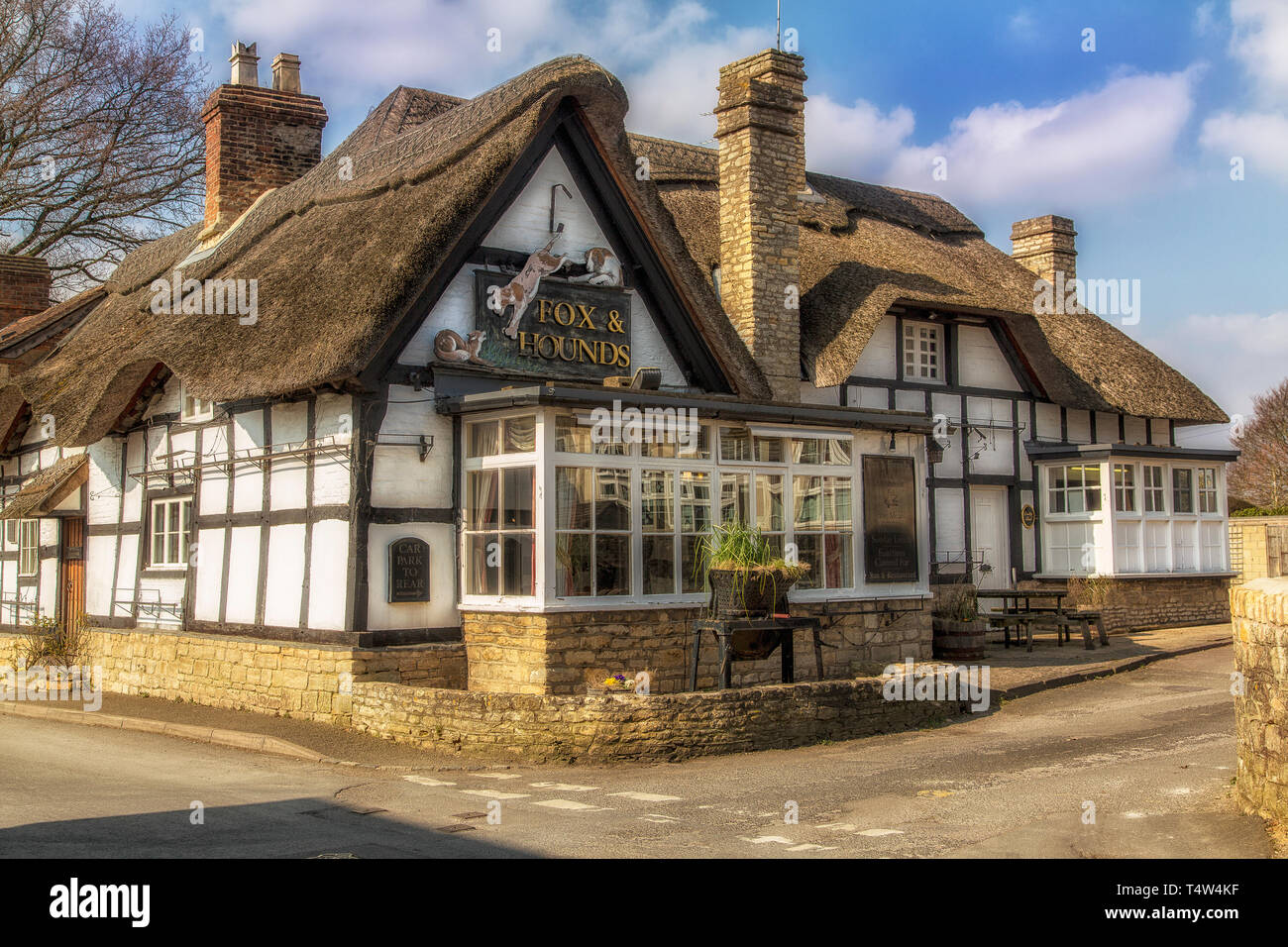 Le Fox & Hounds pub/restaurant à Bredon, Worcestershire, Angleterre. Banque D'Images
