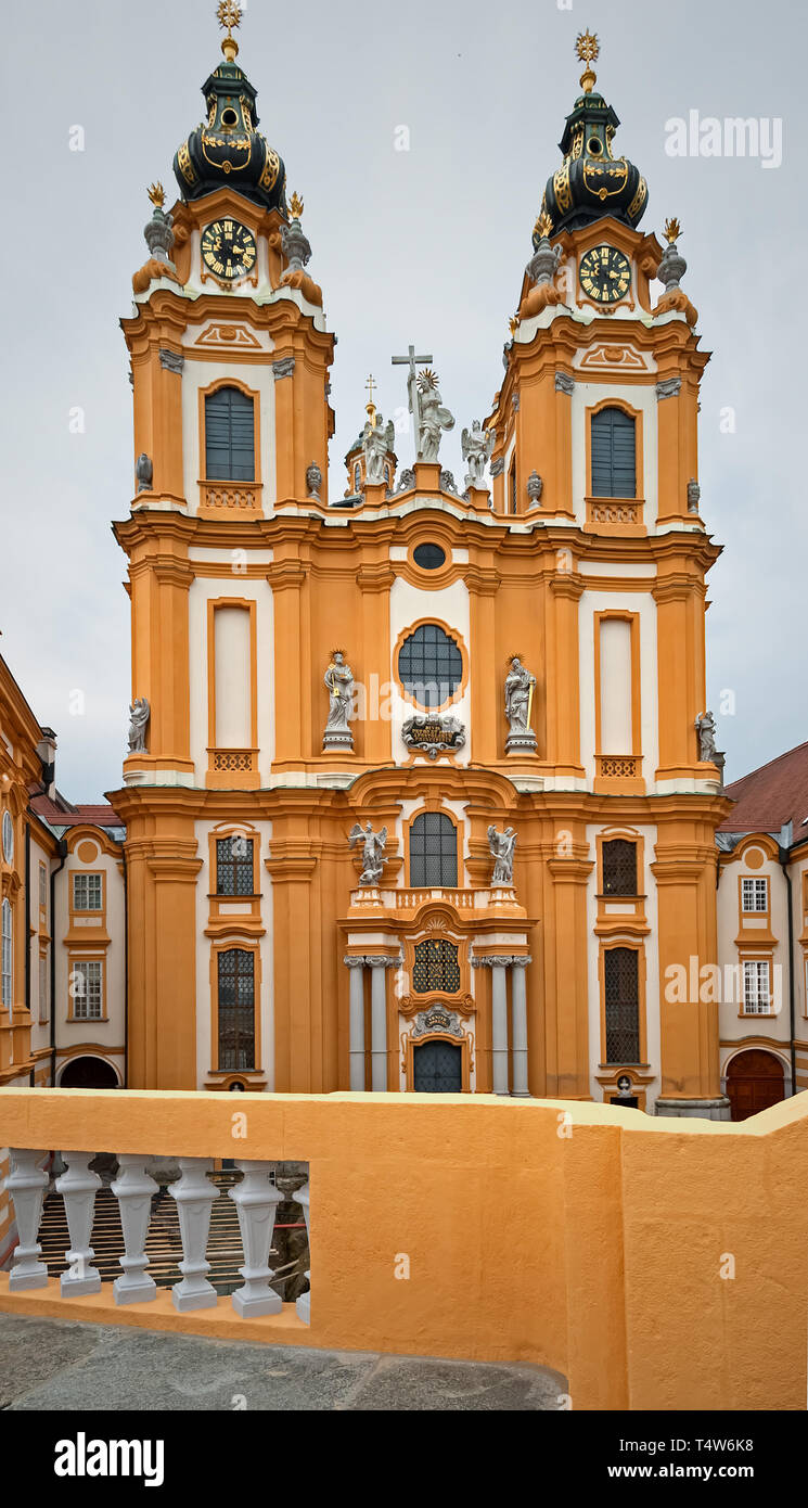 Le monastère de Melk Melk (Stiftung) en Autriche Banque D'Images