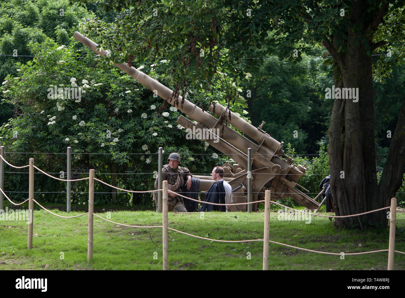 La Seconde Guerre mondiale D Jour anniversaire des commémorations, Normandie France Banque D'Images