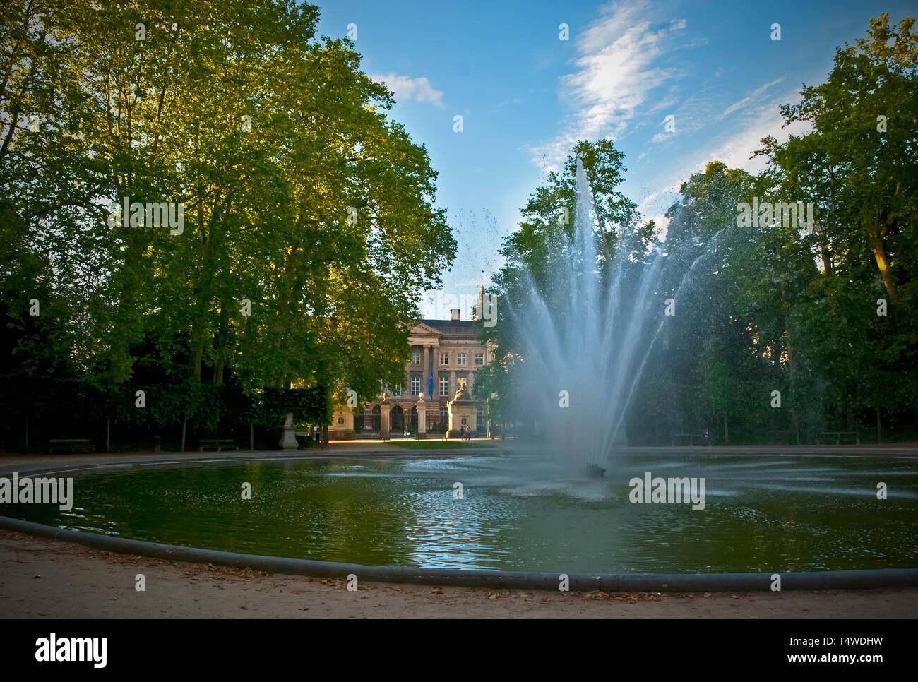 Le Parc de Bruxelles à Bruxelles, capitale de la Belgique et l'UE Banque D'Images