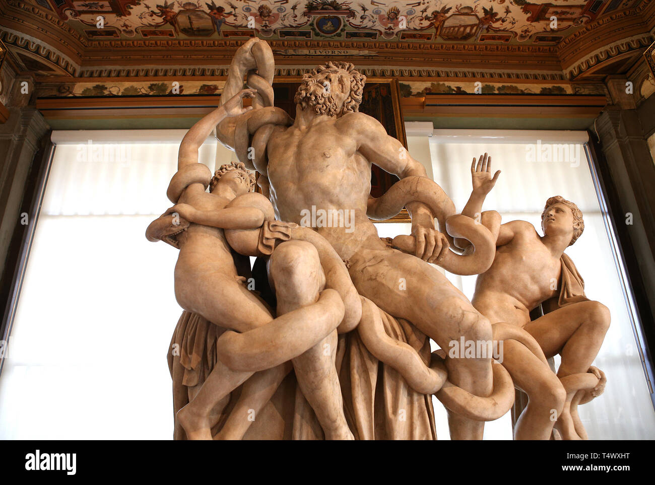 FLORENCE, ITALIE, 25 octobre 2015 : l'intérieur et les détails de la Galerie des Offices, le 25 octobre 2015 à Florence, Italie Banque D'Images