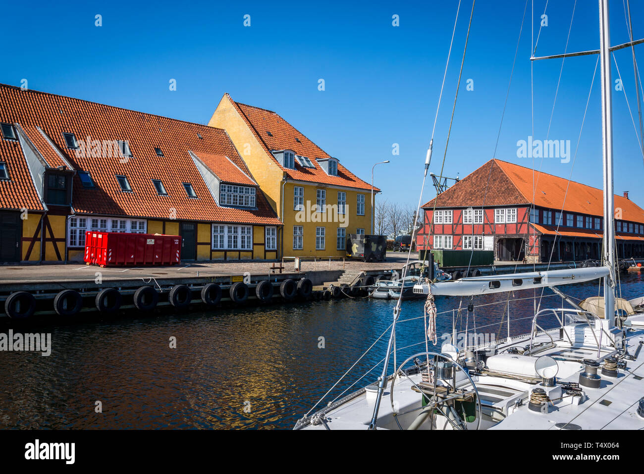 Refshaleoen, une partie de l'île, l'île d'Amager est un ancien site industriel dans le port de Copenhague maintenant une zone urbaine pour les start-ups, l'innovation et cr Banque D'Images