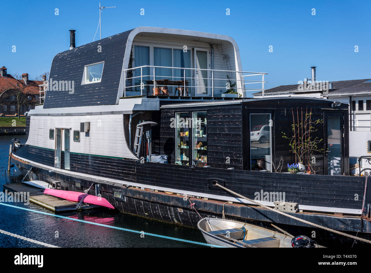 Boat House, Refshaleoen, une partie de l'île, l'île d'Amager est un ancien site industriel dans le port de Copenhague maintenant une zone urbaine pour les start-ups, innov Banque D'Images