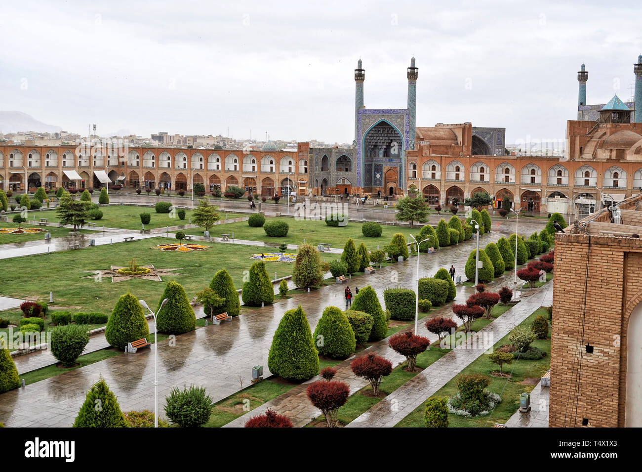 Naqsh-e Jahan Square également connu sous le nom de Place Imam, Ispahan, Iran - La Mosquée Shah - © Antonio Ciufo Banque D'Images