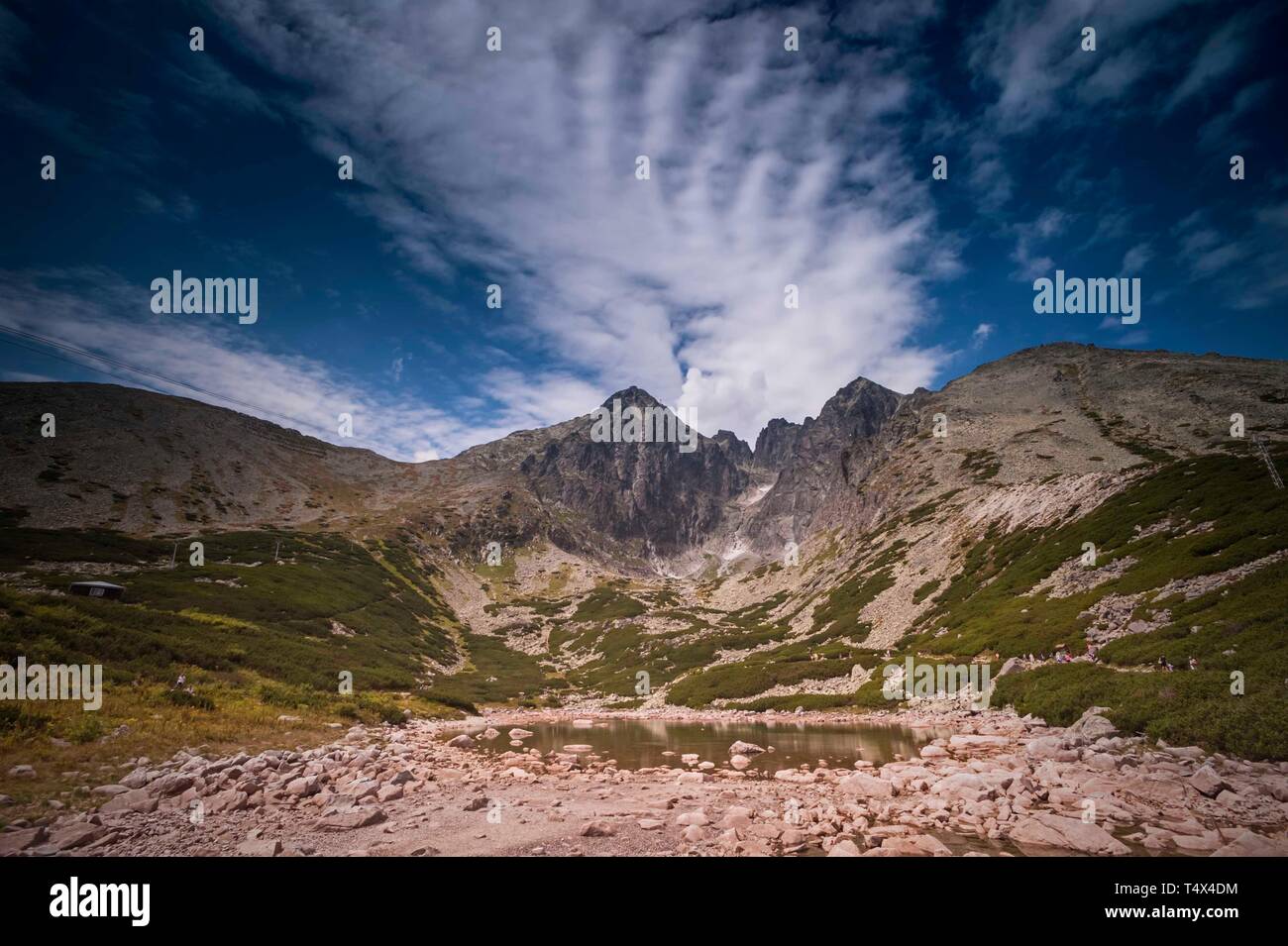 Skalnaté pleso (Rocky Lake) dans les Hautes Tatras (Vysoké Tatry) Banque D'Images