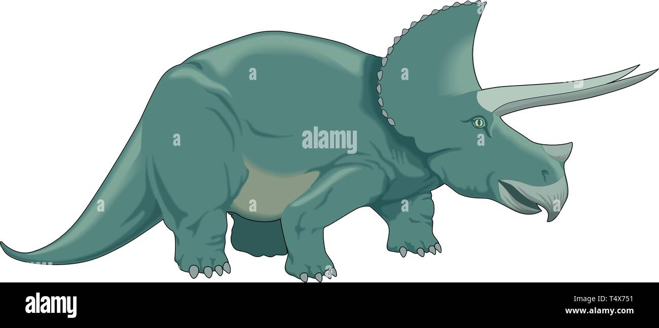 Dinosaure Triceratops Vector Illustration Illustration de Vecteur