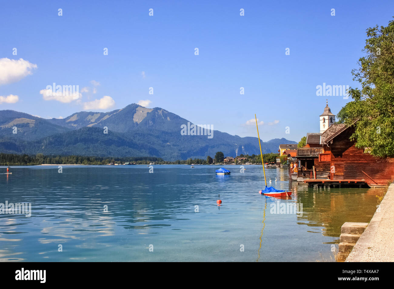 Sankt Wolfgang à Wolfgangsee, Autriche Banque D'Images