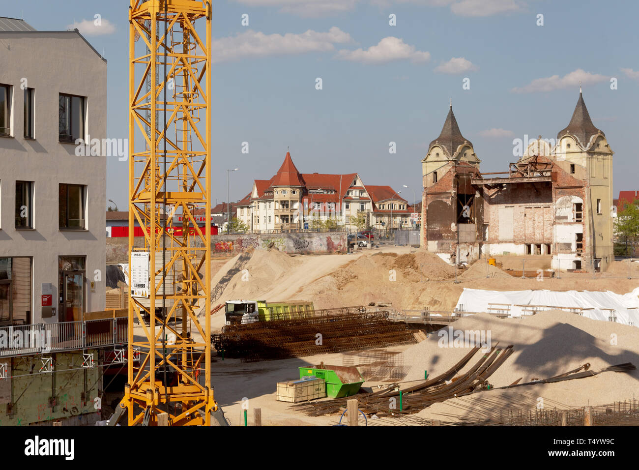 Offenburg, Ree Carre, chantier, Allemagne Banque D'Images