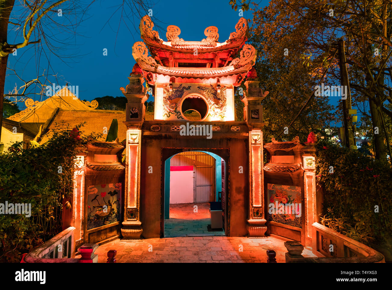 Temple de la montagne de jade à Hanoi, Vietnam Banque D'Images