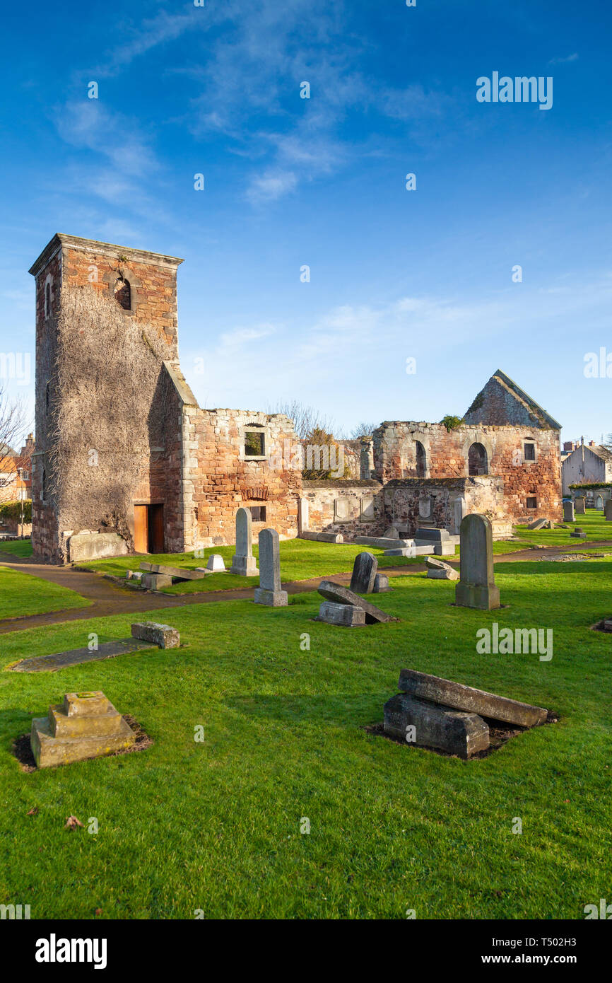 Vieille église de St Andrew North Berwick en Écosse Banque D'Images