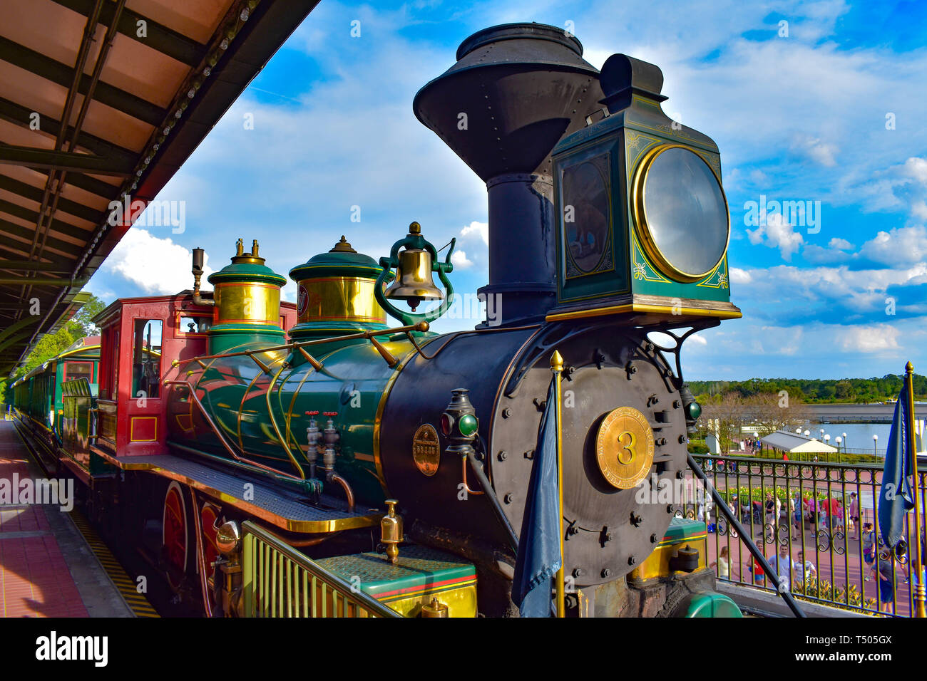 Orlando, Floride. 19 mars, 2019. Walt Disney World Railroad colorés dans le royaume magique (2) Banque D'Images