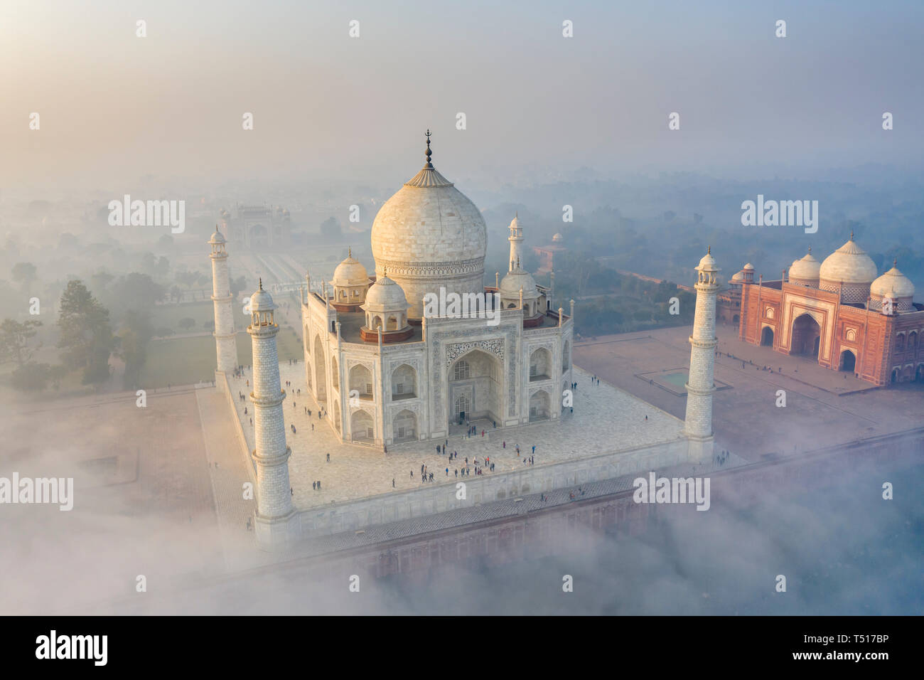 L'Inde, l'Uttar Pradesh, le Taj Mahal (UNESCO World Heritage Site) Banque D'Images