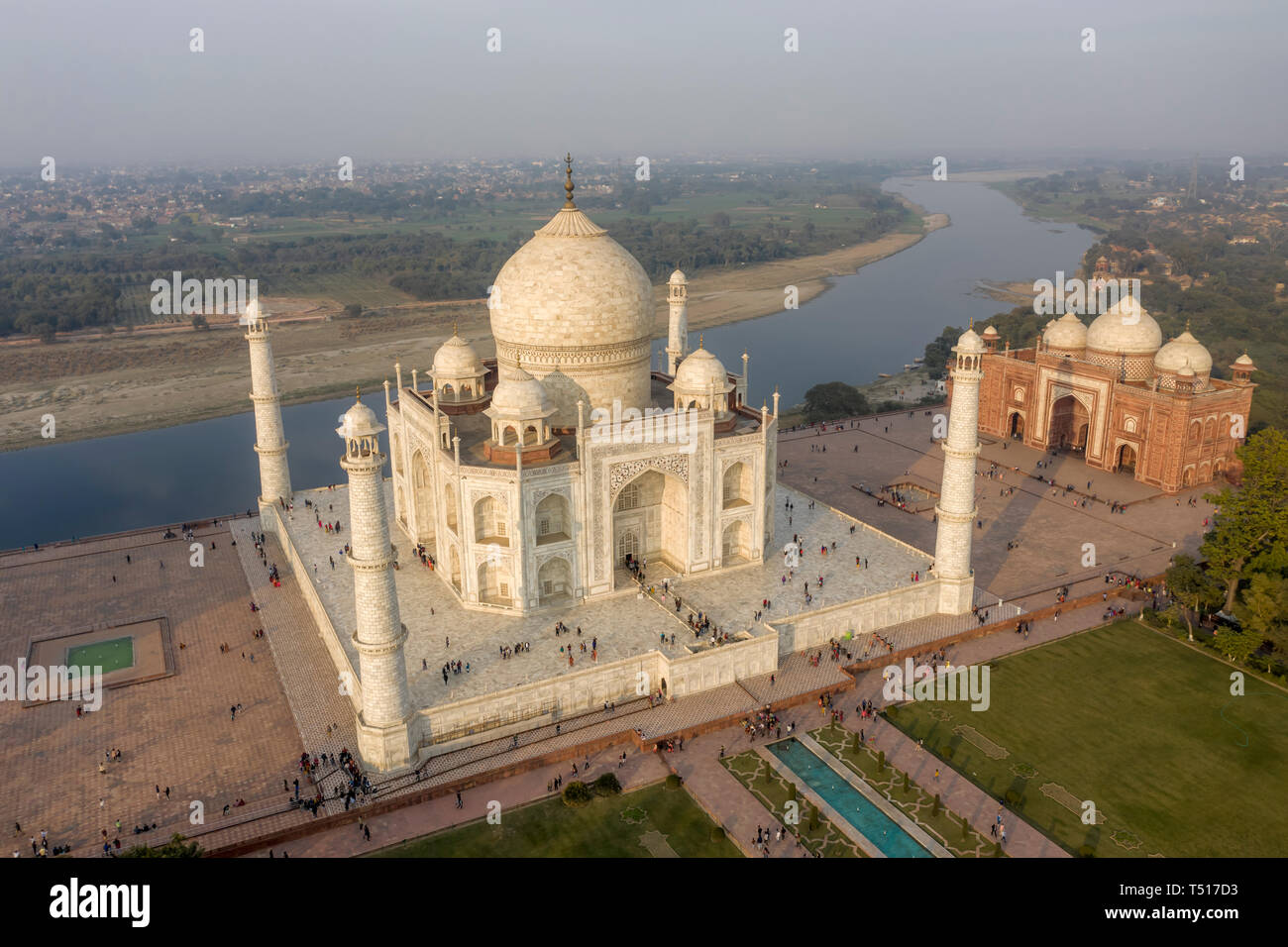 L'Inde, l'Uttar Pradesh, le Taj Mahal (UNESCO World Heritage Site) Banque D'Images