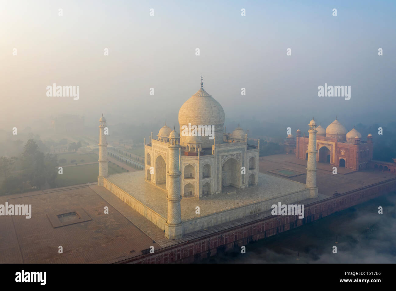 L'Inde, l'Uttar Pradesh, le Taj Mahal (UNESCO World Heritage Site) Banque D'Images