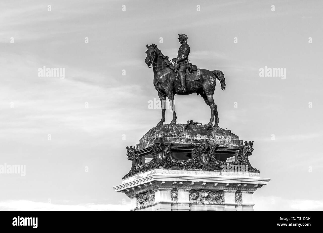 Monumento al Rey Alfonso XII en el Parque de El Retiro. Madrid. España Banque D'Images