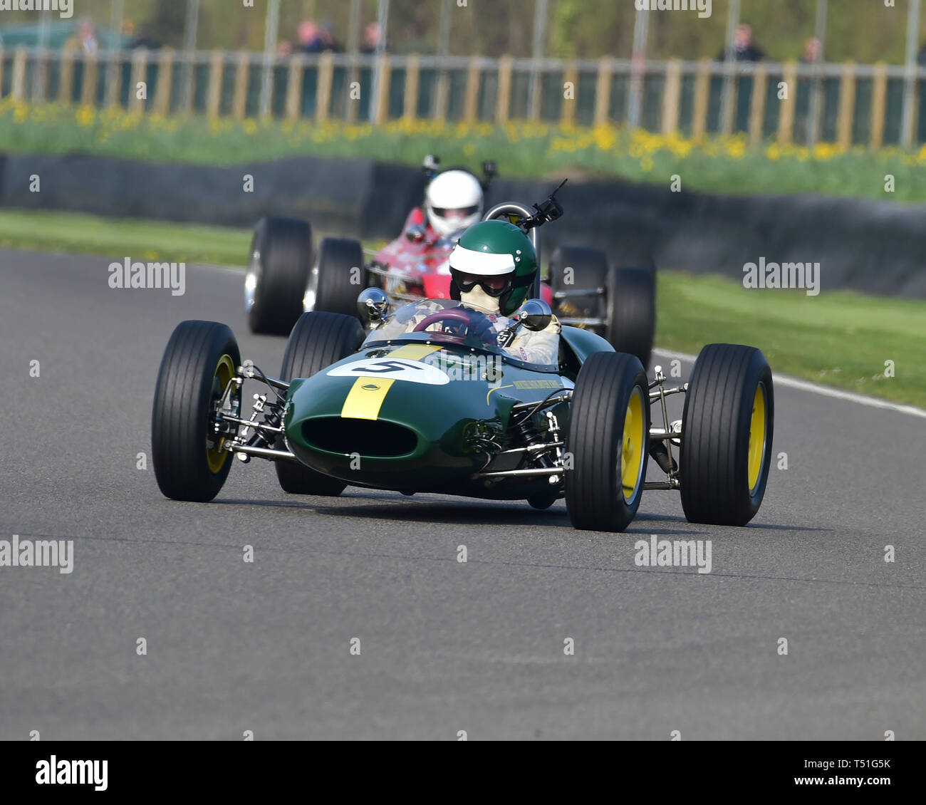 Jonathan Waggitt, Lotus Ford 31, Derek Bell Cup, 1 Litre la Formule 3 voitures, 1964 à 1970, 77e réunion des membres, Goodwood, West Sussex, Angleterre, avril 201 Banque D'Images