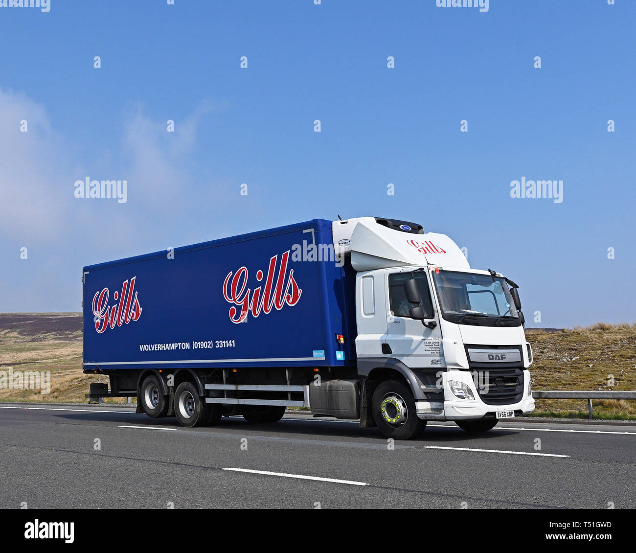 Les branchies, Wolverhampton, le VHG.. Autoroute M6, Southbound, Shap, Cumbria, Angleterre, Royaume-Uni, Europe. Banque D'Images Les branchies, Wolverhampton, le VHG.. Autoroute M6, Southbound, Shap, Cumbria, Angleterre, Royaume-Uni, Europe. Banque D'Images