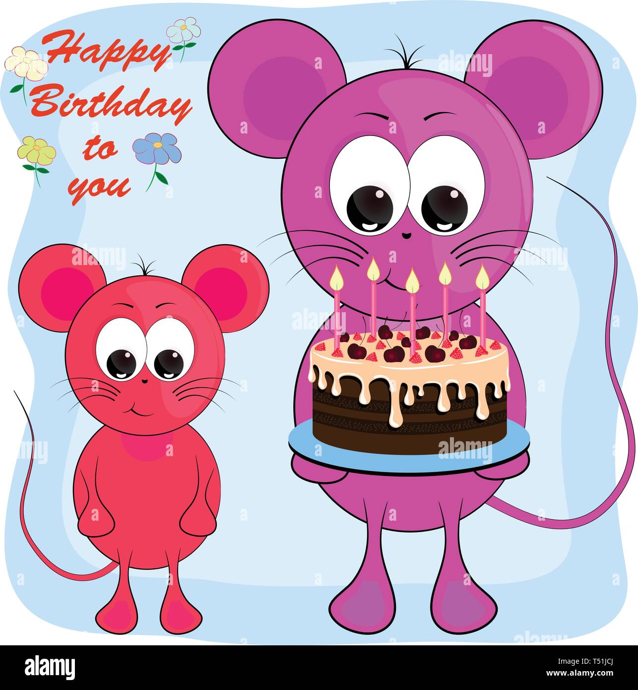 Carte De Souhaits D Anniversaire Avec La Souris Cartoon Vector Illustration Image Vectorielle Stock Alamy Carte De Souhaits D Anniversaire Avec La Souris Cartoon Vector Illustration Image Vectorielle Stock Alamy