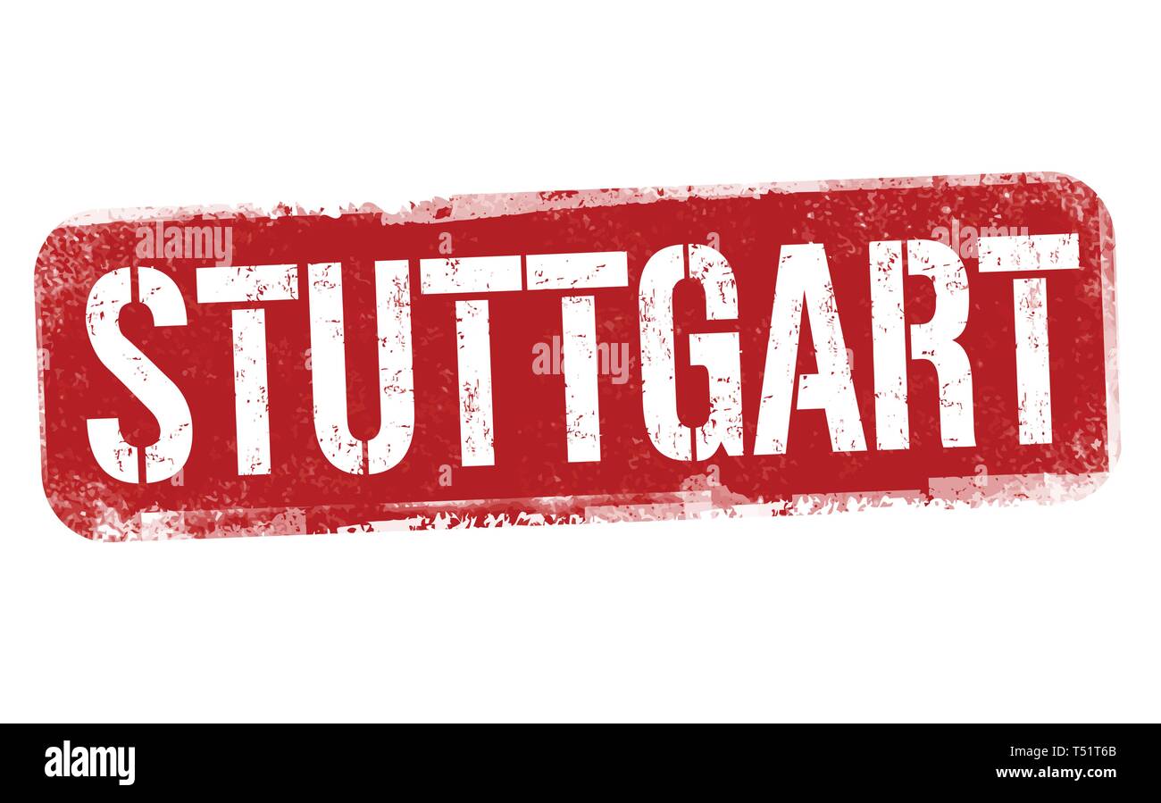 Signe de Stuttgart ou apposer sur fond blanc, vector illustration Illustration de Vecteur