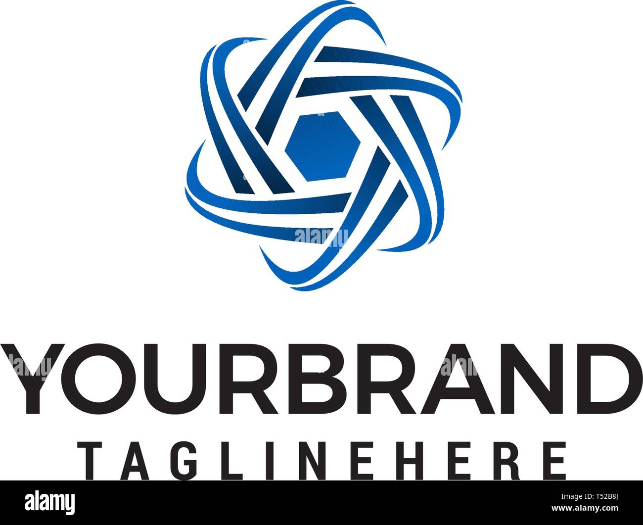 L'énergie Rotaion logo design concept vecteur modèle Illustration de Vecteur