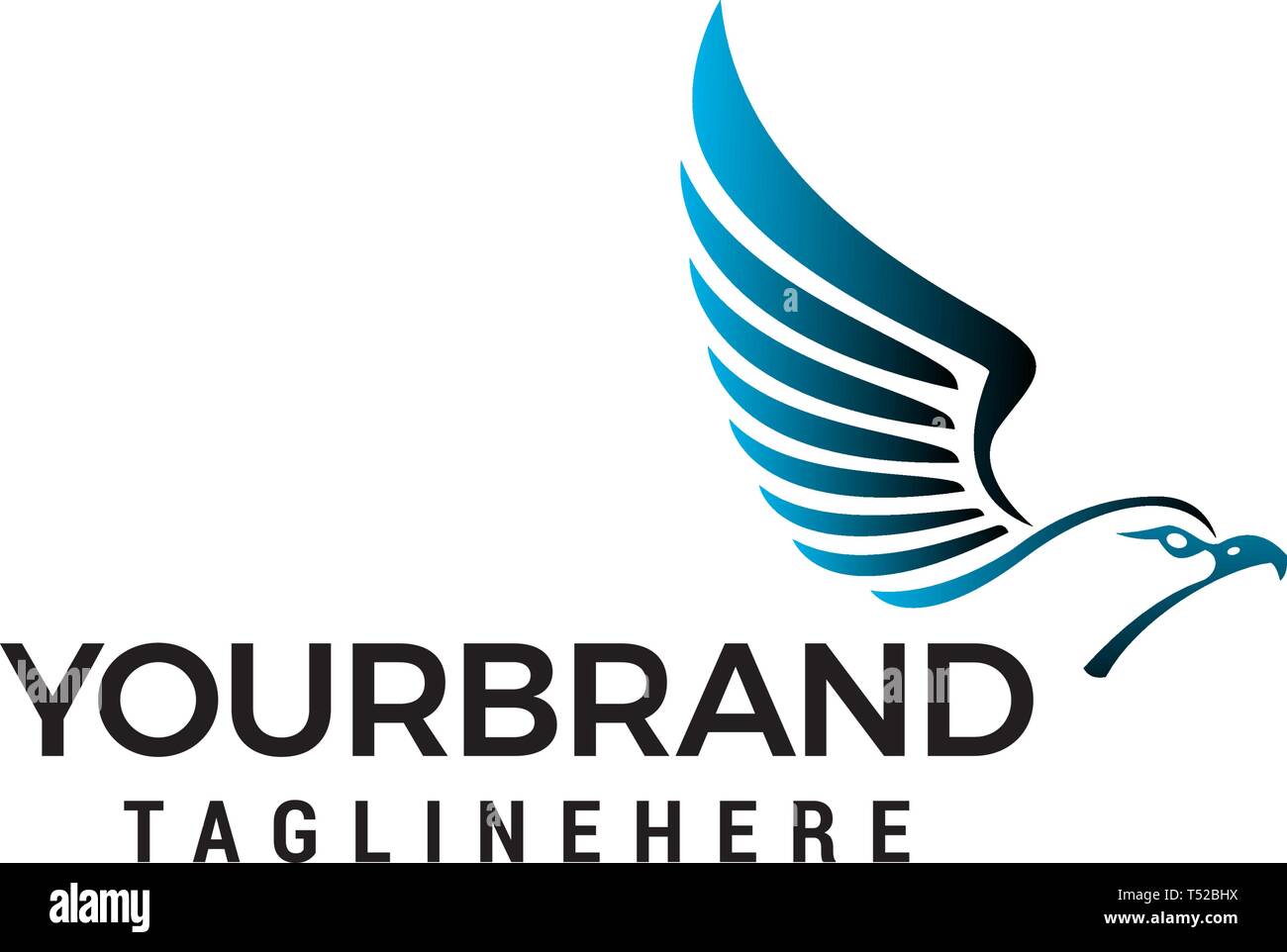 Chef eagle wings logo design concept vecteur modèle Illustration de Vecteur