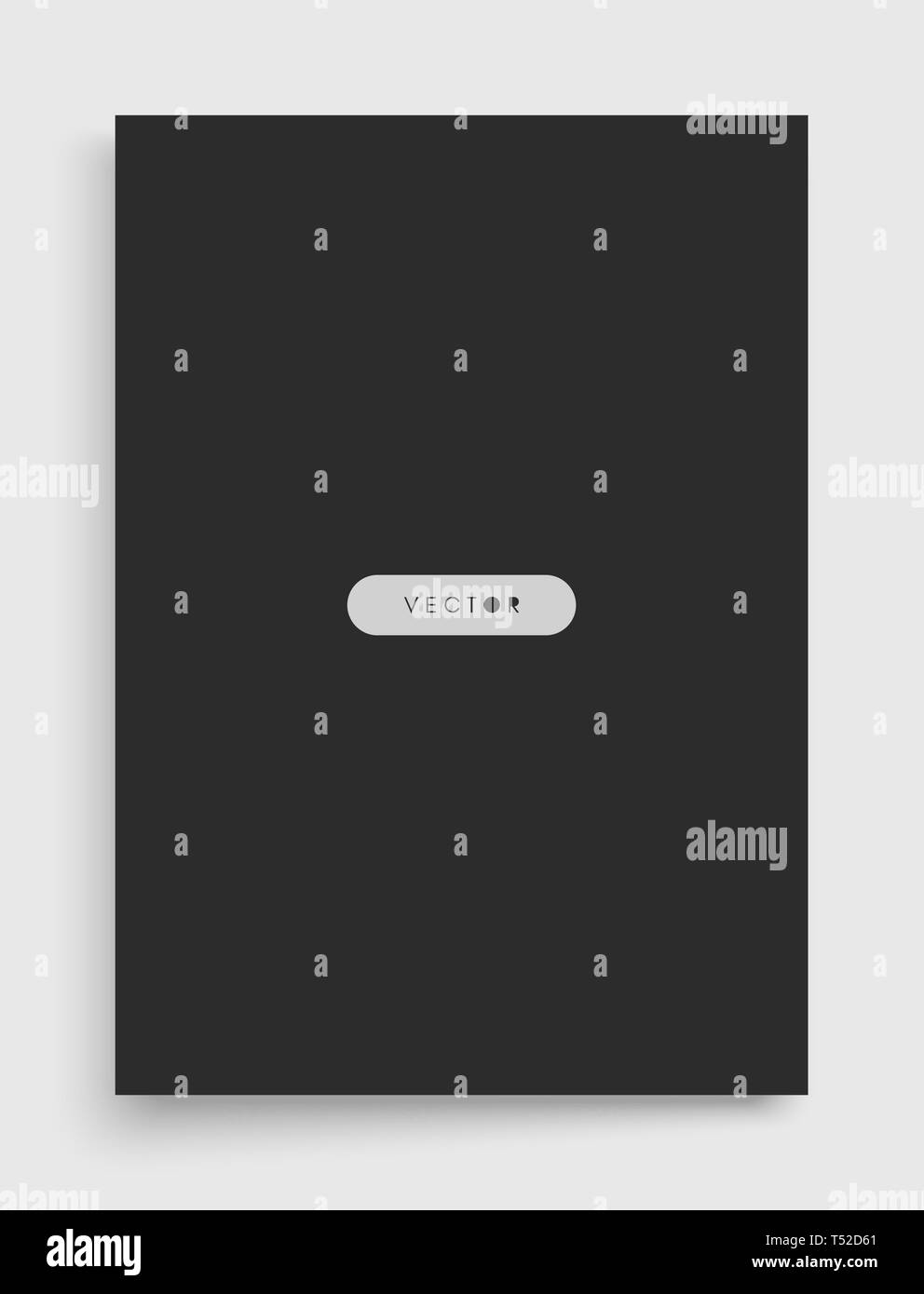 Une maquette de paysage magazine ou catalogue. Feuille de papier vierge. Pour l'élément message publicitaire et promotionnel. Illustration 3D de vecteur fo Illustration de Vecteur