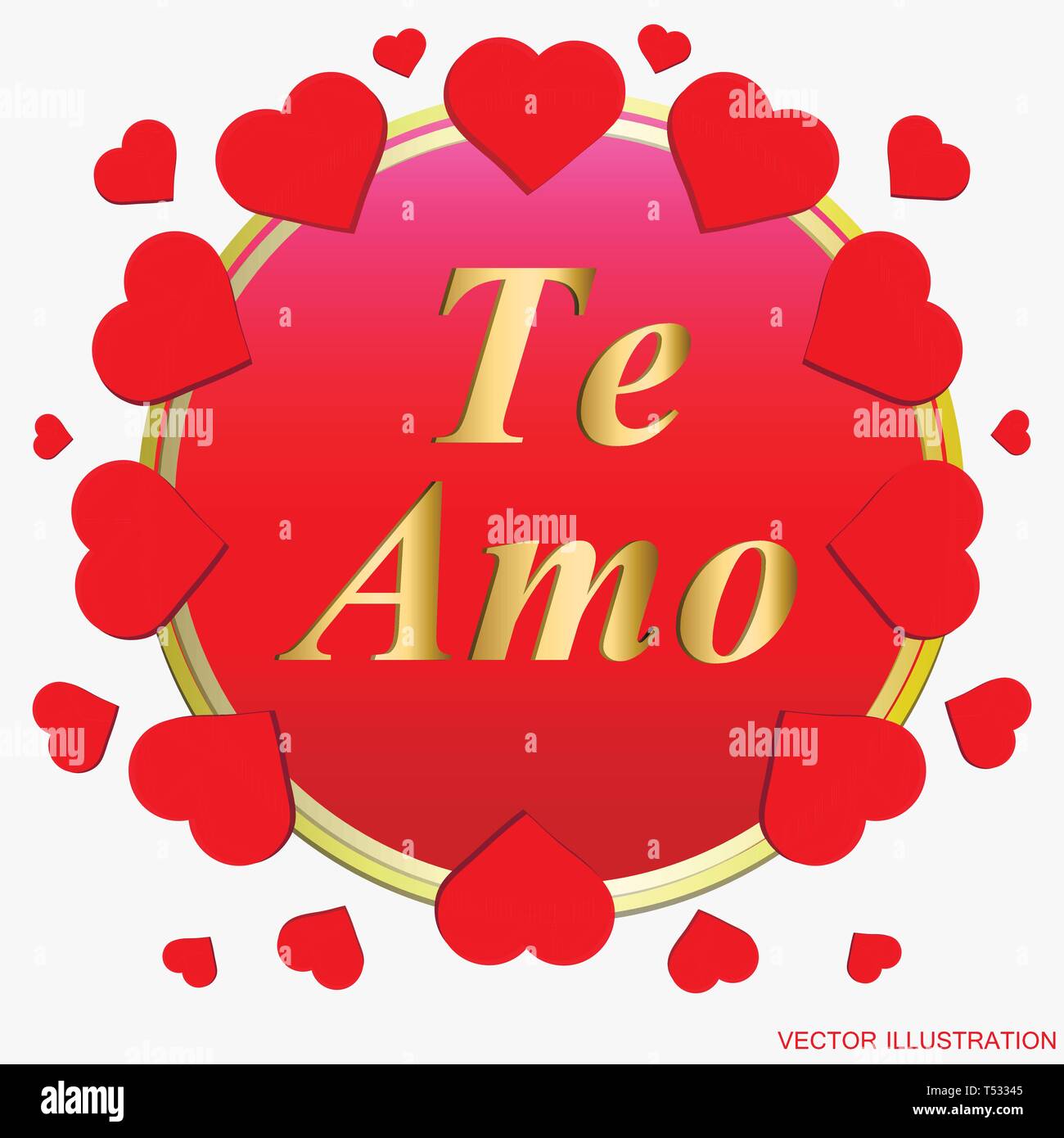 Carte de remerciement en espagnol Banque d'images vectorielles Alamy