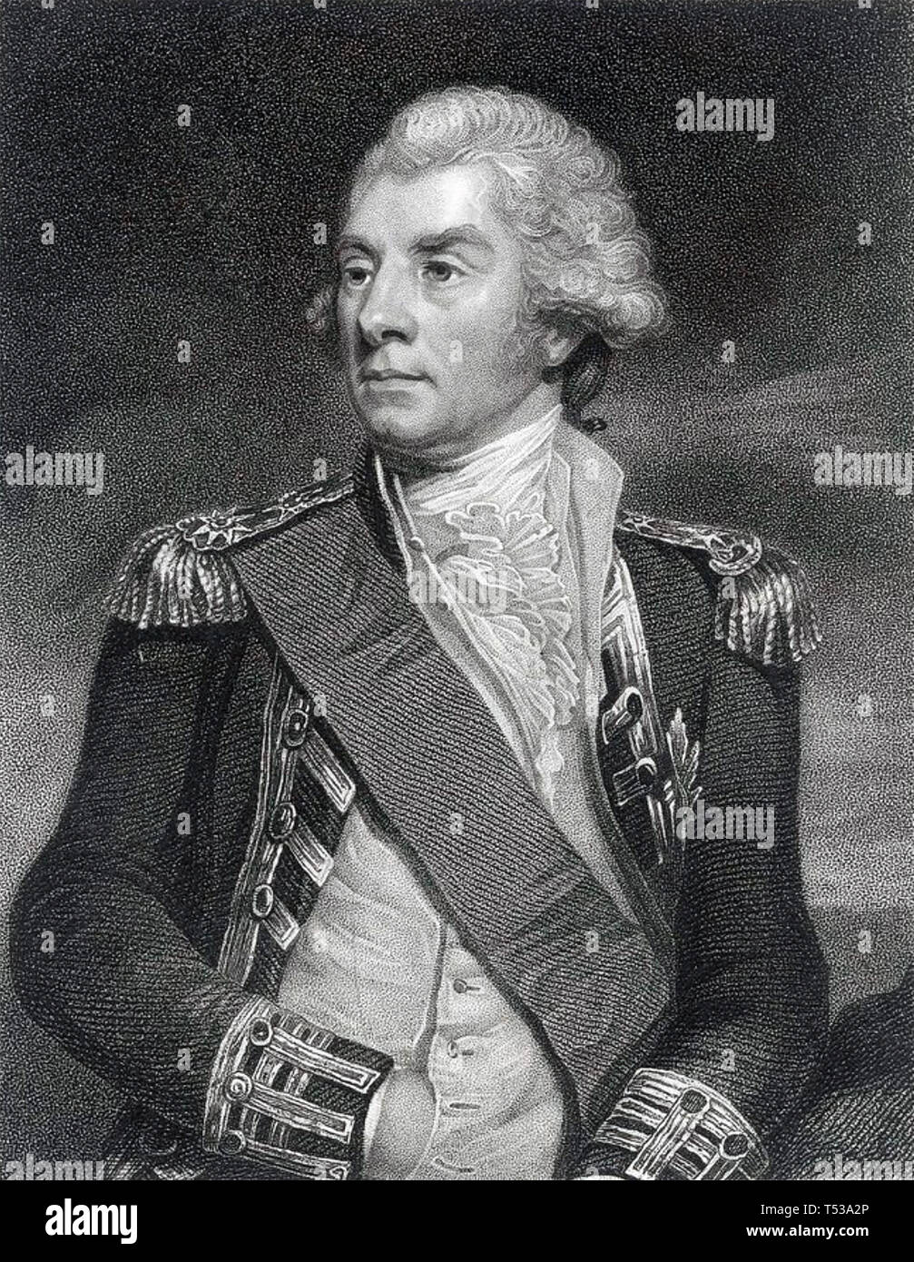 GEORGE ELPHINSTONE, 1er vicomte Keith (1746-1823) l'amiral de la Royal Navy Banque D'Images