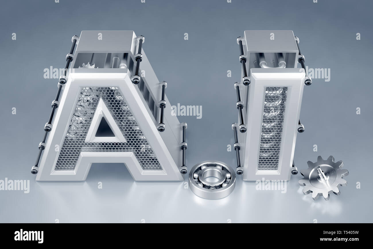 L'Intelligence Artificielle (Machine) Banque D'Images