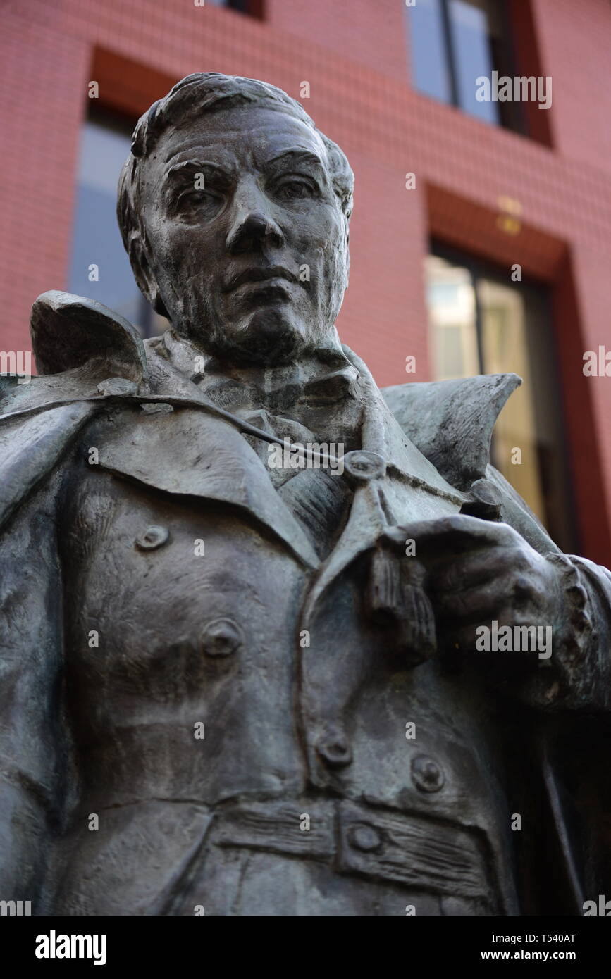 Statue de Robert Owen Banque D'Images