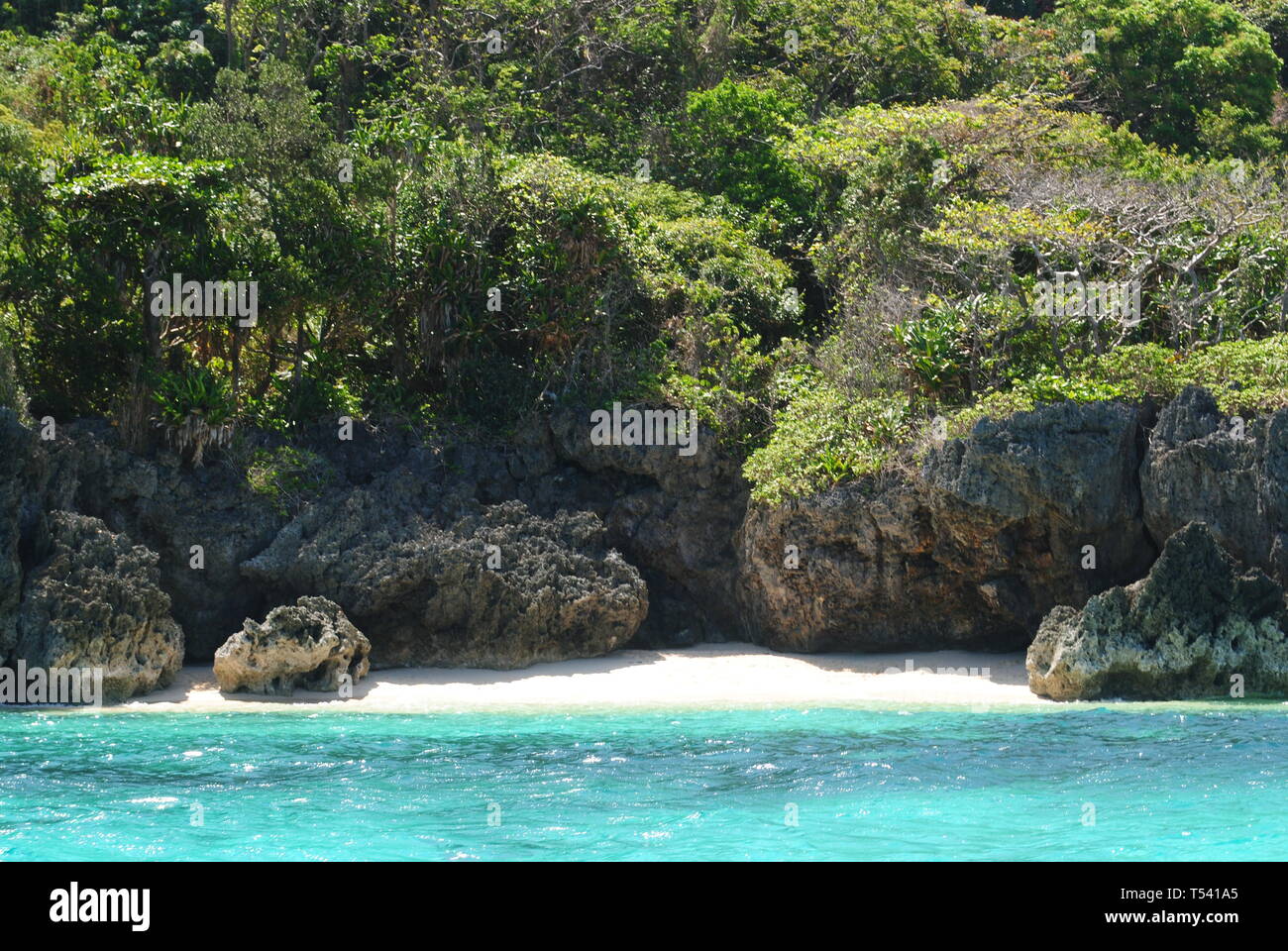 Charmante maison de vacances Philippines images beach. Banque D'Images
