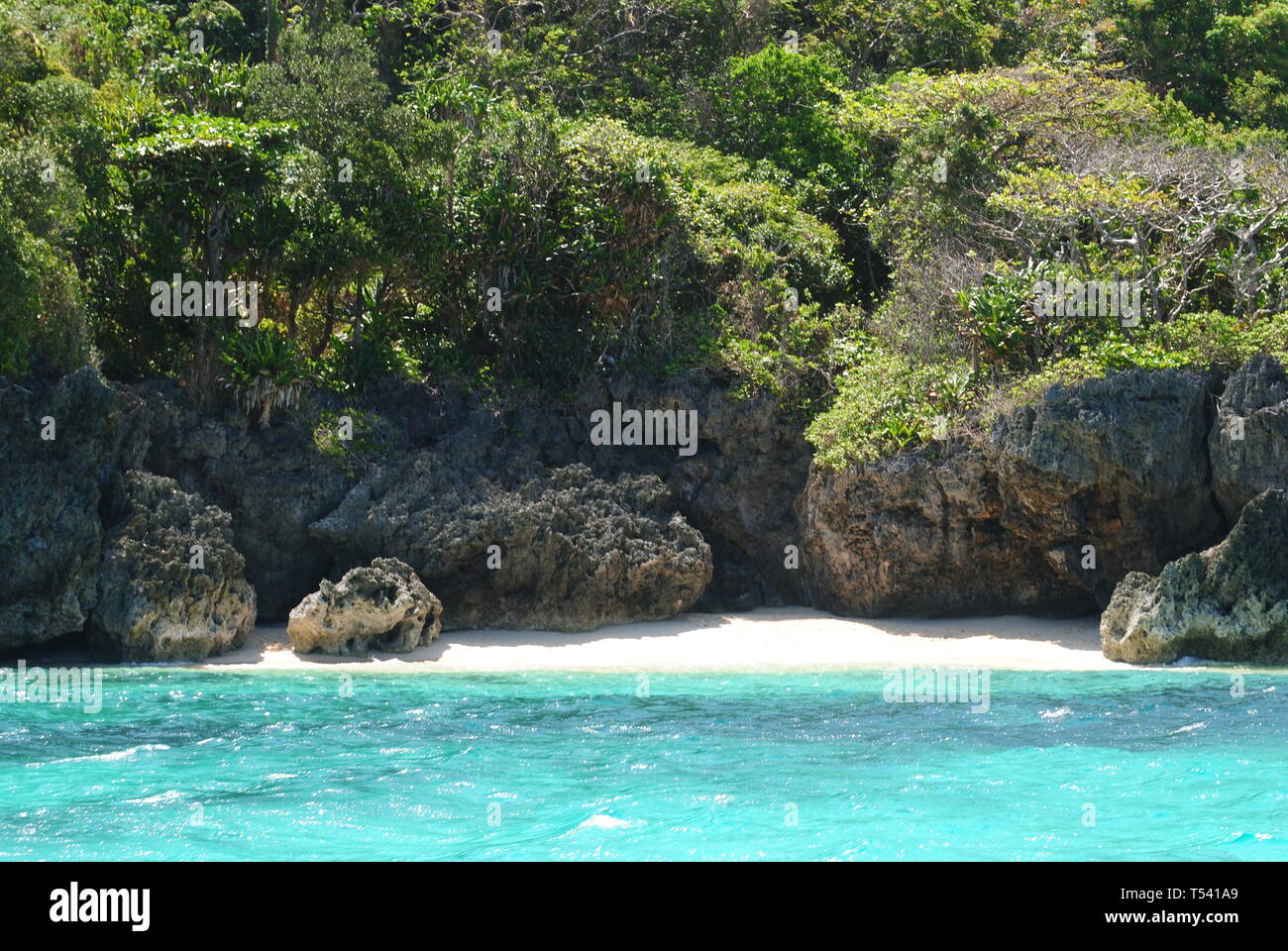Charmante maison de vacances Philippines images beach. Banque D'Images