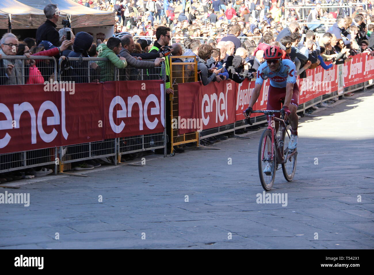 Strade Bianche 2019 - UCI World Tour Pro course cycliste. À Sienne Sienne Banque D'Images