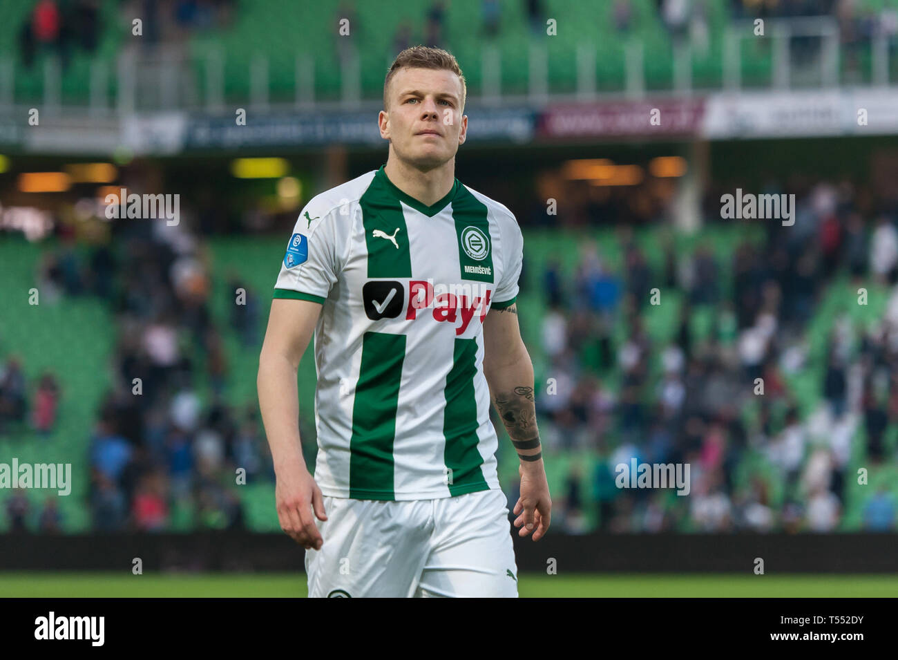 20-04-2019 : : * FC Groningen Groningen Eredivisie Ajax : 2018 - 2019. Samir Memisevic du FC Groningen, Banque D'Images