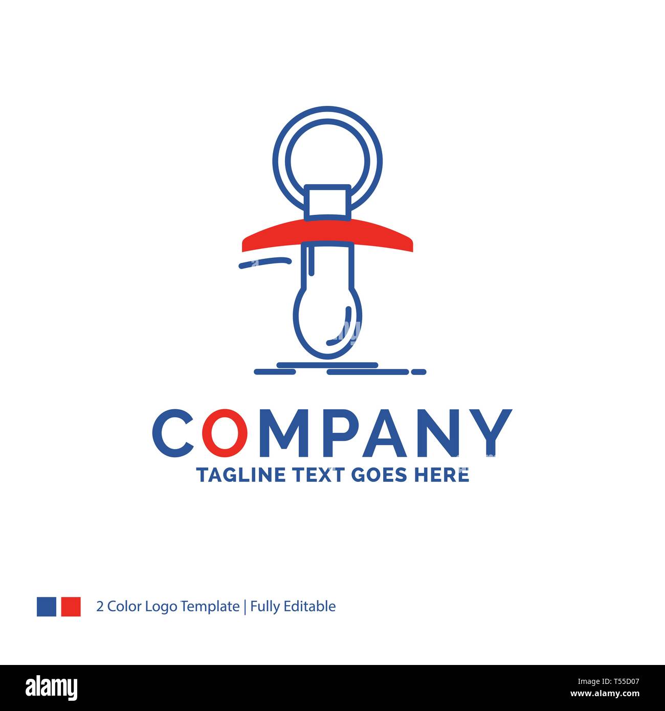 Nom De L Entreprise Logo Design Pour Bebe Mannequin Newbie Mamelon Noob Nom De Marque Rouge Et Bleu Avec Place Pour La Conception De Slogan Modele Abstrait Logo Creative Image Vectorielle Stock