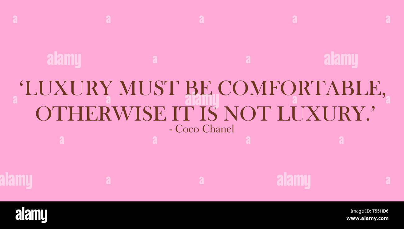 Citation Coco Chanel Banque De Photographies Et D Images A Haute Resolution Alamy