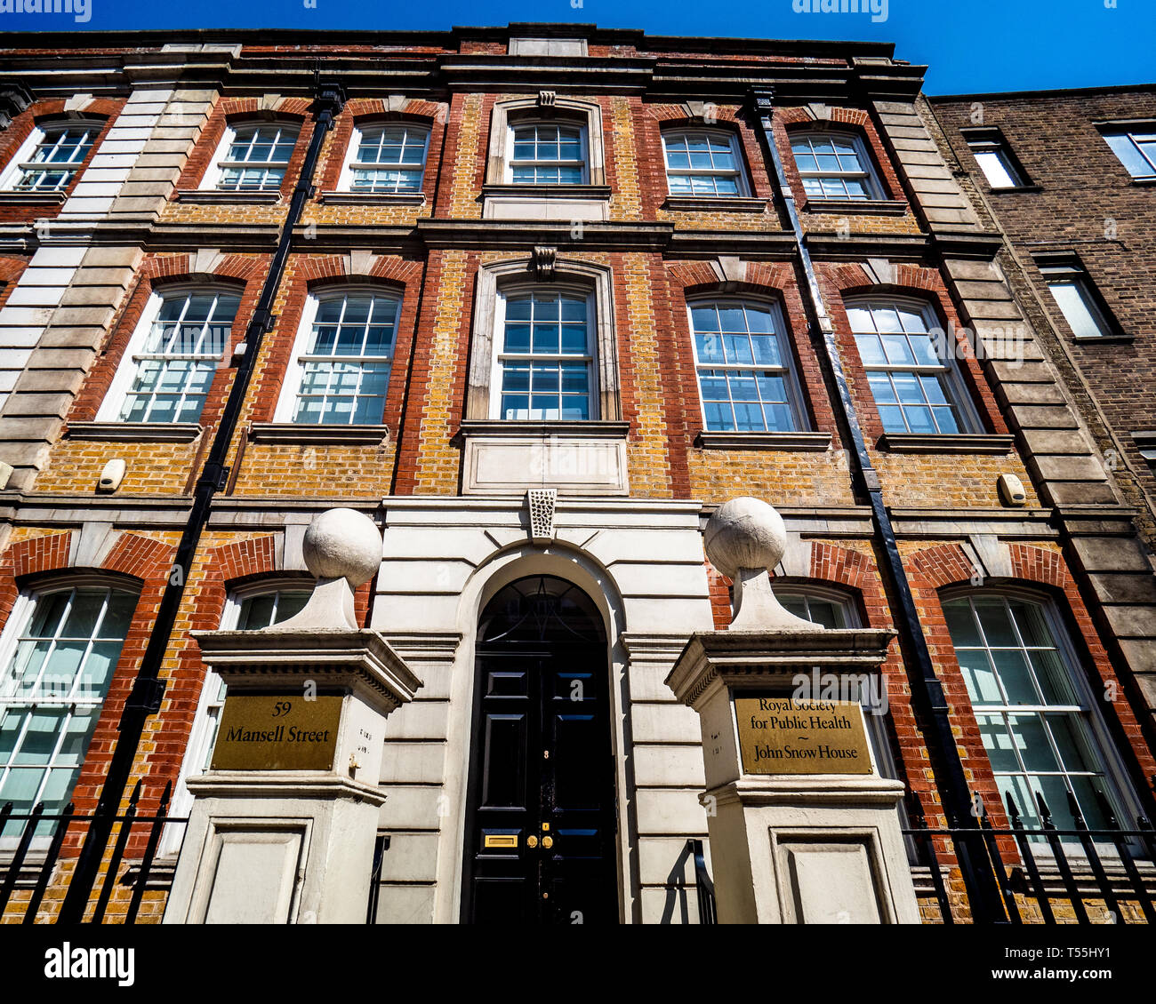 Royal Society for Public Health RSPH John Snow House 59 Mansell Street Londres Banque D'Images