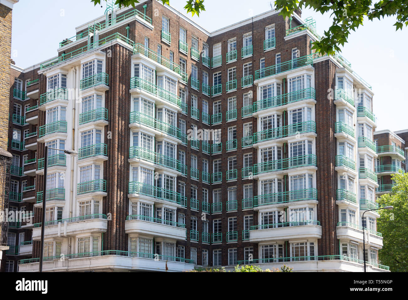 Dorset House style moderne immeuble, Dorset Square, Marylebone, City of westminster, Greater London, Angleterre, Royaume-Uni Banque D'Images