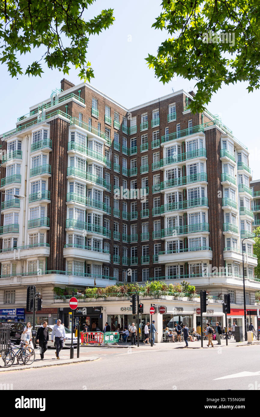 Dorset House style moderne immeuble, Dorset Square, Marylebone, City of westminster, Greater London, Angleterre, Royaume-Uni Banque D'Images