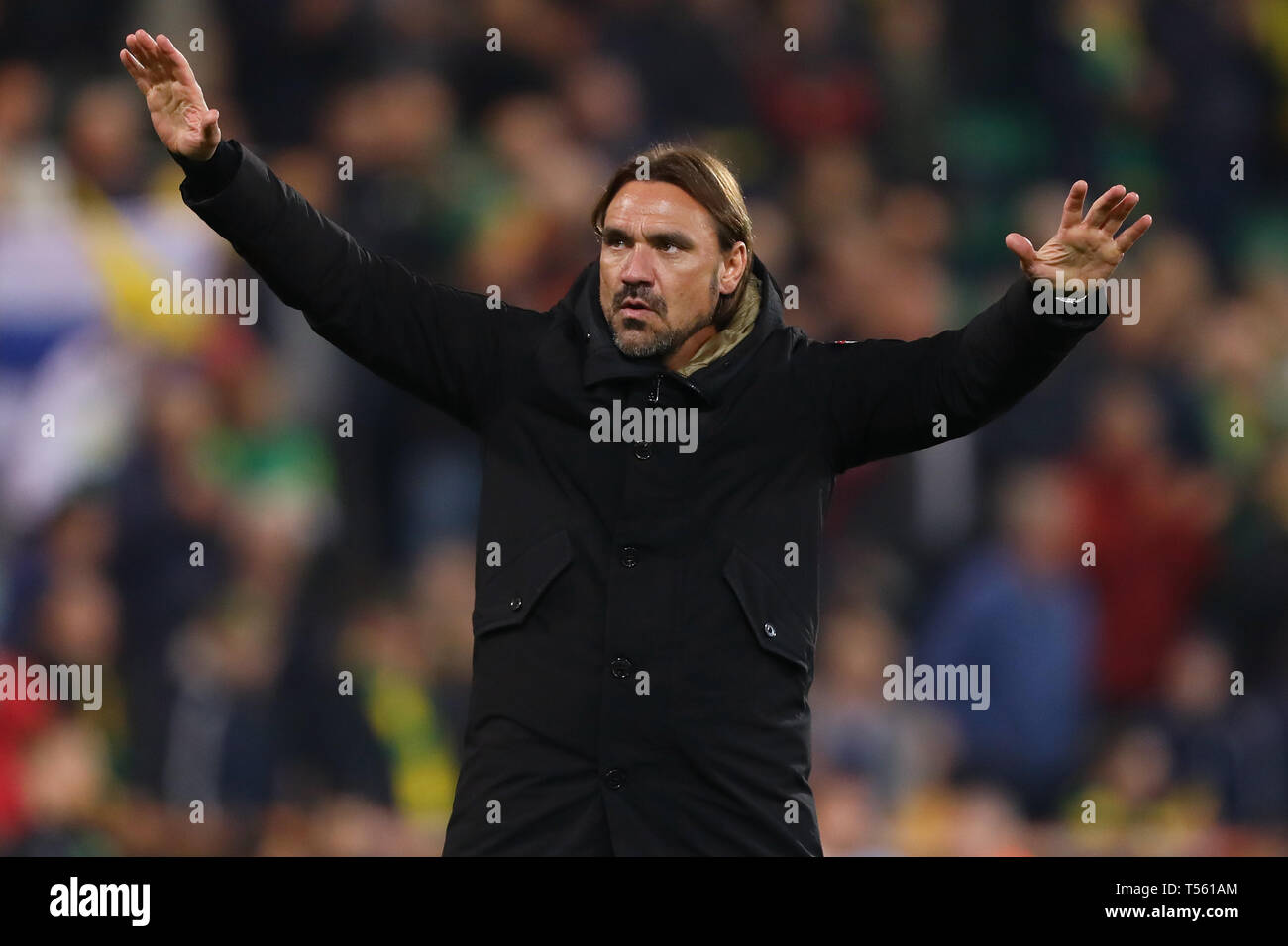 Manager de Norwich City, Daniel Farke - Norwich City v Sheffield Wednesday, Sky Bet Championship, Carrow Road, Norwich - 19 avril 2019 Editorial-nous Banque D'Images