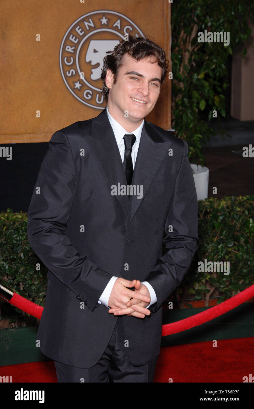 LOS ANGELES, CA. Le 29 janvier 2006 : Joaquin Phoenix à la 12e édition annuelle des Screen Actors Guild Awards au Shrine Auditorium, Los Angeles. © 2006 Paul Smith / Featureflash Banque D'Images