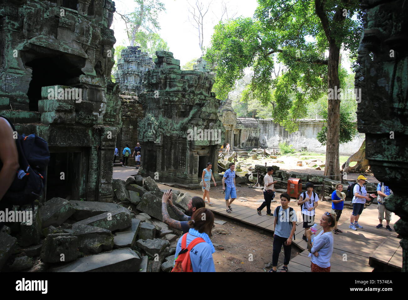 Ta Som à Angkor Wat Banque D'Images