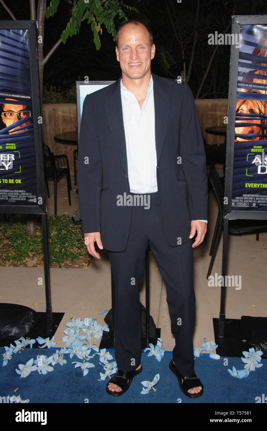 LOS ANGELES, CA. 29 juin 2006 : l'acteur Woody Harrelson au Los Angeles Film Festival première de son nouveau film 'UN Scanner Darkly" à la John Anson Ford Amphitheatre, Los Angeles. © 2006 Paul Smith / Featureflash Banque D'Images